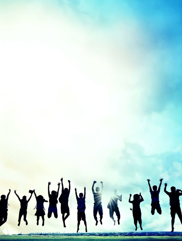 People jumping image